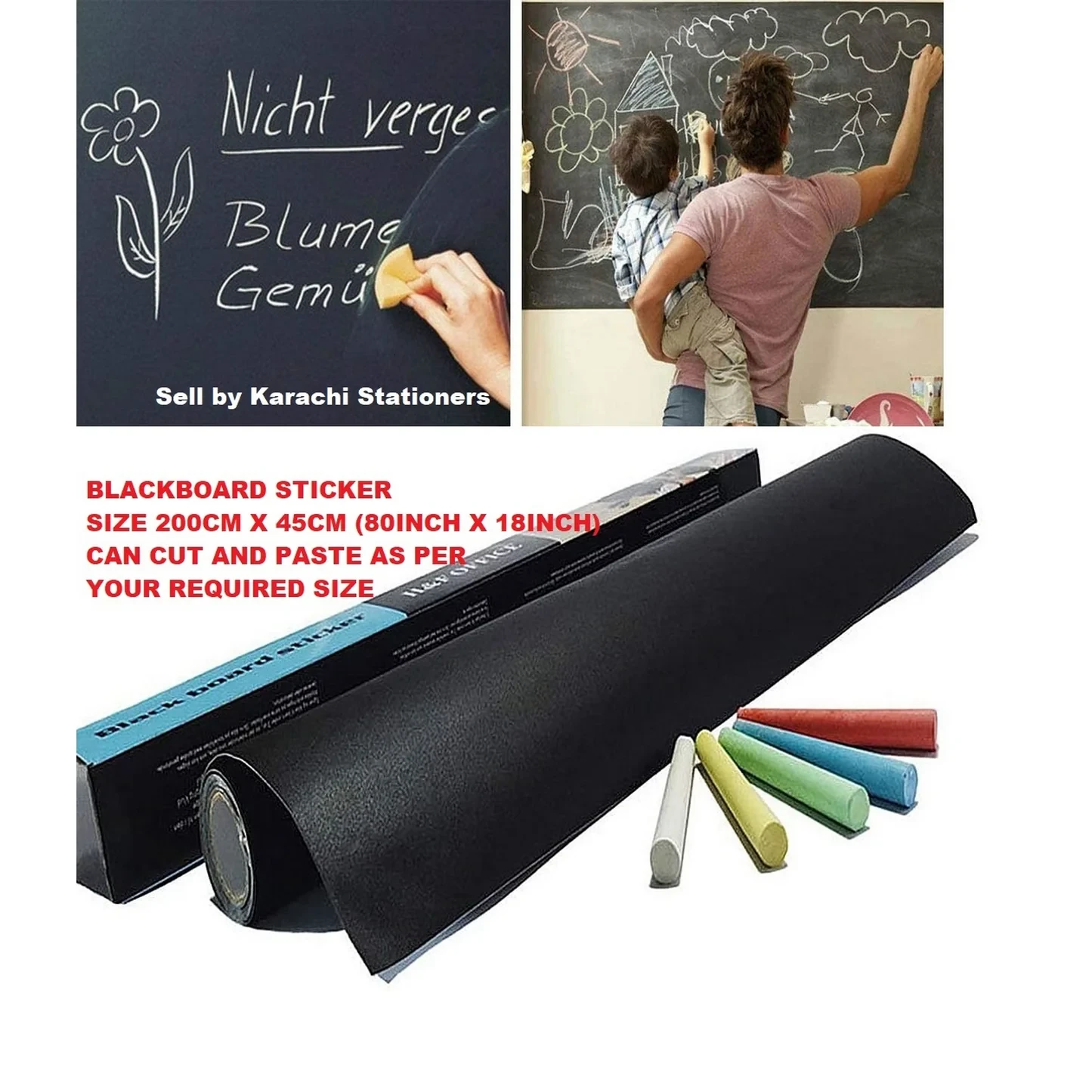 Blackboard Stickers Removable, Chalkboard Wall Sticker